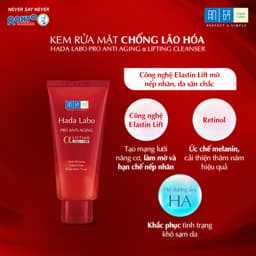 Thumbnail Hada Labo Sữa Rửa Mặt Dạng Kem Advanced Nourish / Perfect White / Acne Care / Pro Anti Aging 80g 3