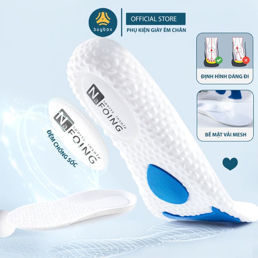 Ảnh Miếng Lót Đế Giày Thể Thao, Đế Lót Giày Thể Thao Cao Cấp Cho Nam và Nữ Giúp Êm Chân, Khử Mùi 2