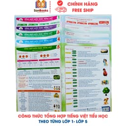 Thumbnail Sách - Tổng hợp kiến thức Tiếng Việt Tiểu Học theo từng lớp - in bìa cứng Sanbooks 2