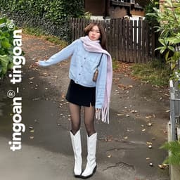 Thumbnail TINGOAN® - Áo len xù cardigan 4 túi xanh JENNIFER CARDIGAN VER 2/LB phiên bản mới nhất tháng 2.2025 1
