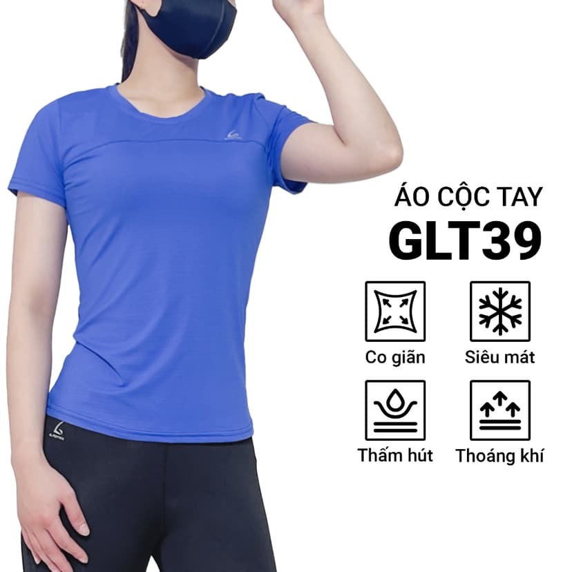 Ảnh Áo cộc tay thể thao Gladimax Coolmax Slimfit T39 dáng slimfit, thoáng mát 1