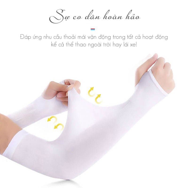 Ảnh Găng tay chống nắng nam nữ Choobe bao tay đi phượt xỏ ngón vải co giãn tốt mát mẻ GT01 4