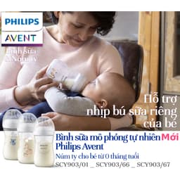 Thumbnail Philips Avent Bình sữa mô phỏng tự nhiên 260ml mới SCY903/01 SCY903/66 SCY903/67 3