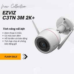 Thumbnail Camera wifi 2k Full HD 3.0M Ezviz C3TN, Ban Đêm Có Màu - Còi Hú Báo Động, Ghi Âm 1