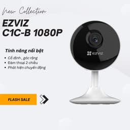 Thumbnail Camera ip wifi cố định ezviz c1c-b 2MP 1080p - Góc nhìn rộng 130 độ- Chuẩn nén siêu cao H265 1