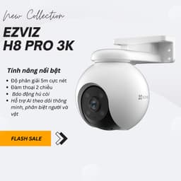 Thumbnail Camera WIFI ngoài trời siêu nét EZVIZ H8 2K 3K XOAY 360 ĐÀM THOẠI 2 CHIỀU, MÀU ĐÊM 1