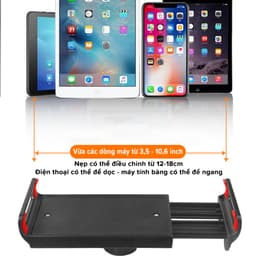 Thumbnail Giá Đỡ Điện Thoại, Máy Tính Bảng 12 - 18cm, Ipad Xem Phim Lướt Web Livetream Kẹp Đầu Giường, Kẹp Bàn Chính Hãng Amalife 3