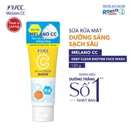 Thumbnail Sữa rửa mặt dưỡng trắng Melano CC Deep Clear Enzyme Face Wash 130g 2