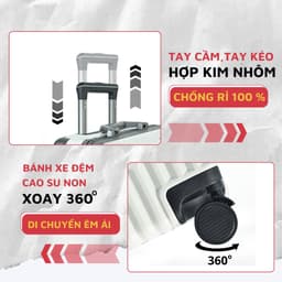 Thumbnail Vali khung nhôm khoá sập cao cấp Kingsun KS-051/L809,Bảo hành 5 năm 2