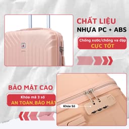 Thumbnail Vali kéo du lịch Kingsun KS-216 size 24 nhựa được bảo hành 5 năm 3