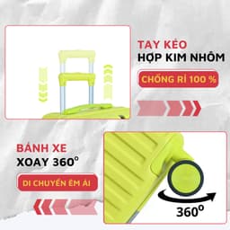Thumbnail Vali kéo du lịch Size 24 Kingsun KS 219, bảo hành 5 năm 3