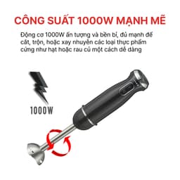Thumbnail Máy Xay Cầm Tay 4 In 1 Đa Năng 1000W HAPPYCOOK, Máy Làm Sinh Tố, Đánh Kem, Đánh Trứng 3