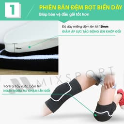Thumbnail Băng Bảo Vệ Đầu Gối MixSport Có Miếng Đệm Đầu Gối Dày Giúp Hạn Chế Chấn Thương Lên Khớp Gối DBG06 2