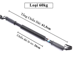 Thumbnail Combo Hot Gậy Bẻ Lò Xo 60kg + Kìm Bóp Tay Đếm Số + Dây Nhảy Lõi Thép, Thanh Lò Xo 60kg Kháng Lực Chính Hãng Amalife 1