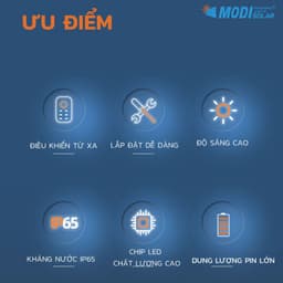 Thumbnail Đèn Năng Lượng Mặt Trời Liền Thể, Đèn Cao Áp Cảm Biến MODI SOLAR Chống Nước Loại 300W, 400W, 500W 4