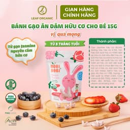 Thumbnail BÁNH GẠO ĂN DẶM HỮU CƠ Nobi Nobi 15g - CHO BÉ TỪ 8 THÁNG TUỔI 2