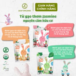 Thumbnail BÁNH GẠO ĂN DẶM HỮU CƠ Nobi Nobi 15g - CHO BÉ TỪ 8 THÁNG TUỔI 1