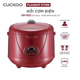 Thumbnail Nồi cơm điện Cuckoo 1.8 lít CR-1021 - màu đỏ - bản quốc tế- lòng nồi chống dính- Hàng chính hãng Cuckoovina 1