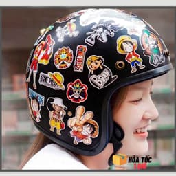 Thumbnail Sticker cute dán mũ bảo hiểm  SUNDY Helmets, chống nước,nhiều họa tiết trang trí điện thoại, laptop, vali... 1