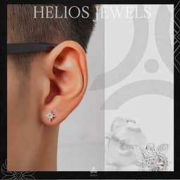 Thumbnail Bộ sưu tập khuyên tai bạc S925 Helios Silver - size khuyên 5mm 3