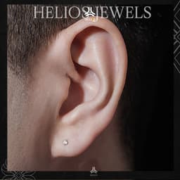 Thumbnail Bông tai bạc đính đá HeliSilver Tiny Diamond S925 - Khuyên tai bạc size đá 2mm, 3mm, 4mm, 5mm, 6mm 4