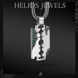 Thumbnail Mặt Dây Chuyền Bạc S925 Classic Razor Helios Silver Original 4