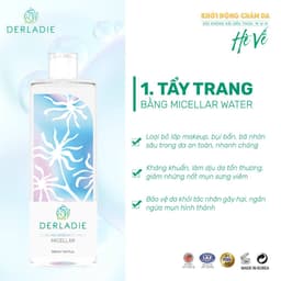 Thumbnail Nước Tẩy Trang Làm Sạch Sâu Cho Da Mụn Derladie Cleansing Water Witch Hazel 500ml 2