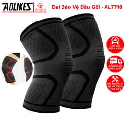 Thumbnail Đai Bó Gối Đai Bảo Vệ Khớp Đầu Gối Đàn Hồi Khi Chơi Thể Thao, Chạy Bộ, Đạp Xe, Bóng Đá Chính Hãng Aolikes AL7718 1