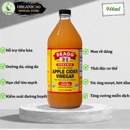 Thumbnail Giấm Táo Hữu Cơ Có Giấm Cái Organic Apple Cider Vinegar With The Mother 473ml 946ml BRAGG 2