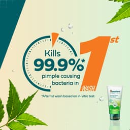 Thumbnail Sữa rửa mặt dịu nhẹ giúp giảm mụn chiết xuất từ lá neem Himalaya Purifying Neem Face Wash 150ml 4