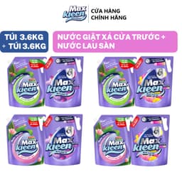 Thumbnail Combo Túi Nước Giặt Xả MaxKleen chuyên dụng Cửa trước 3.6kg + Túi Nước Lau sàn 3.6kg 1