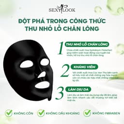 Thumbnail Mặt Nạ Đen Hoa Cúc SEXYLOOK Giảm Mụn Trắng (5 miếng x 28ml) 3