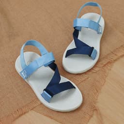 Thumbnail Sandal nam nữ unisex MOL quai chữ Z MS1166XD màu xanh 2