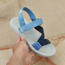 Thumbnail Sandal nam nữ unisex MOL quai chữ Z MS1166XD màu xanh 3