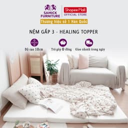 Thumbnail Nệm gấp 3 cao cấp SAMICK HEALING Hàn Quốc - Nệm ngủ trải sàn 30D 1