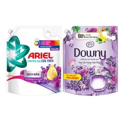 Thumbnail Combo Nước Giặt ARIEL Hương Downy Nước Hoa Oải Hương Túi 3.65KG & Nước Xả Vải DOWNY Hương Hoa Oải Hương Nước Pháp Túi 3L 1