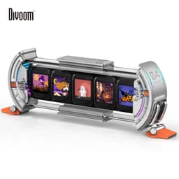 Thumbnail Đồng hồ kỹ thuật số Divoom Times Gate, 5 màn hình đa năng IPS, 45 RGB 1.6 triệu màu, hiển thị đồng hồ, dự báo thời tiết 2