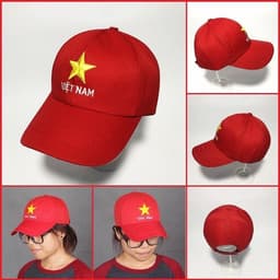 Thumbnail Mũ lưỡi trai nam nữ cao cấp cờ đỏ sao vàng việt nam vải kaki có thể điều chỉnh độ rộng - Tâm An 2