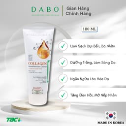 Thumbnail Sữa rửa mặt cao cấp tinh chất Collagen 3in1 Dabo Nature Rich Foam Cleanser Collagen TAC 180ml 2