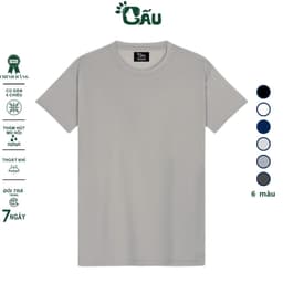 Thumbnail Áo thun nam Gấu 194 vải thun mè co dãn 4 chiều, phong cách thể thao - gym - bóng đá, from slim fit - MÈ TRƠN 3