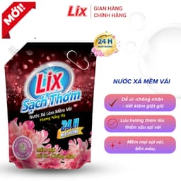 Thumbnail Nước xả làm mềm vải Lix sạch thơm hương nắng hạ 1,8/ 2,2L/ 3,2L - Nước xả hạt lưu hương thơm trên sợi vải - Lixco 3