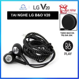Thumbnail Tai nghe LG B&O dùng cho V20,V30 , V40 - Âm thanh chân thật , nghe nhạc đỉnh cao (tặng kèm bao da ) 1