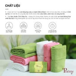 Thumbnail Khăn tắm cao cấp Poêmy sọc gân (KT 48x95cm) 2