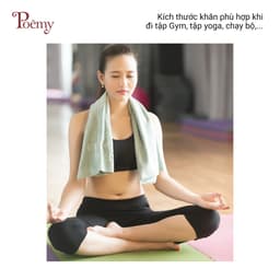 Thumbnail Khăn thể thao cao cấp Poêmy sọc gân KT(36x78) 4