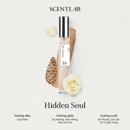 Thumbnail Nước hoa nữ SCENTLAB No.39 mùi hương nhẹ nhàng Hidden Soul tinh dầu thơm lâu, hương hoa cỏ mini 10ml 2