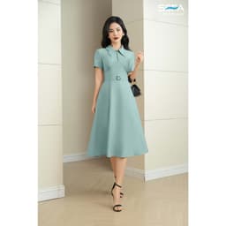 Thumbnail Đầm xoè SEFA cổ Đức phối cúc sang trọng 1
