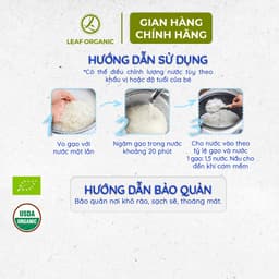 Thumbnail Gạo trắng hữu cơ ăn dặm cho bé Japonica Hoa Sữa Foods hộp 1kg 2
