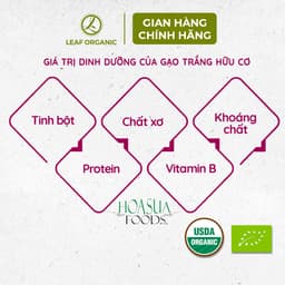 Thumbnail Gạo trắng hữu cơ ST25 Hoa Sữa Foods 1kg/hộp 4