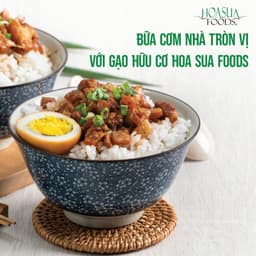 Thumbnail Gạo trắng hữu cơ ST25 Hoa Sữa Foods 1kg/hộp 2