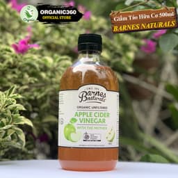Thumbnail Giấm Táo Hữu Cơ Có Giấm Cái BARNES NATURALS Organic Apple Cider Vinegar With The Mother 500ml & 1L 2